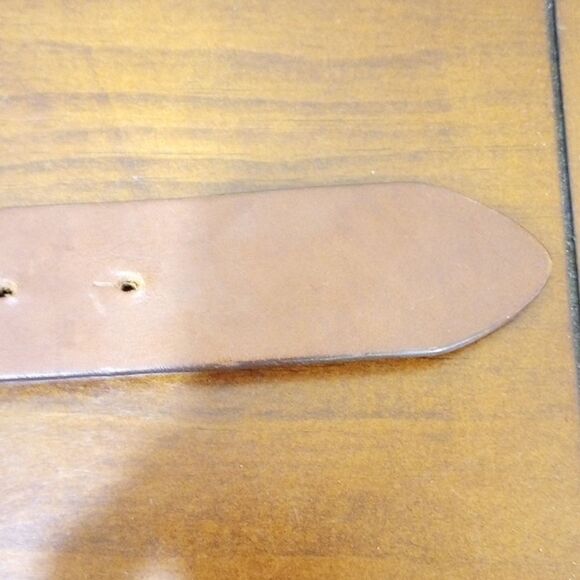 Nick & Nora Dragon Buckle Leather Belt, Size M